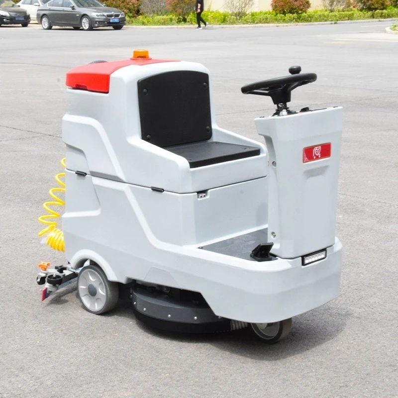 Electric New Large Capacity 100L Sewage Tank Self-Propelled Cold Water Ride Floor Scrubber Automatic Cleaning Machine Commercial