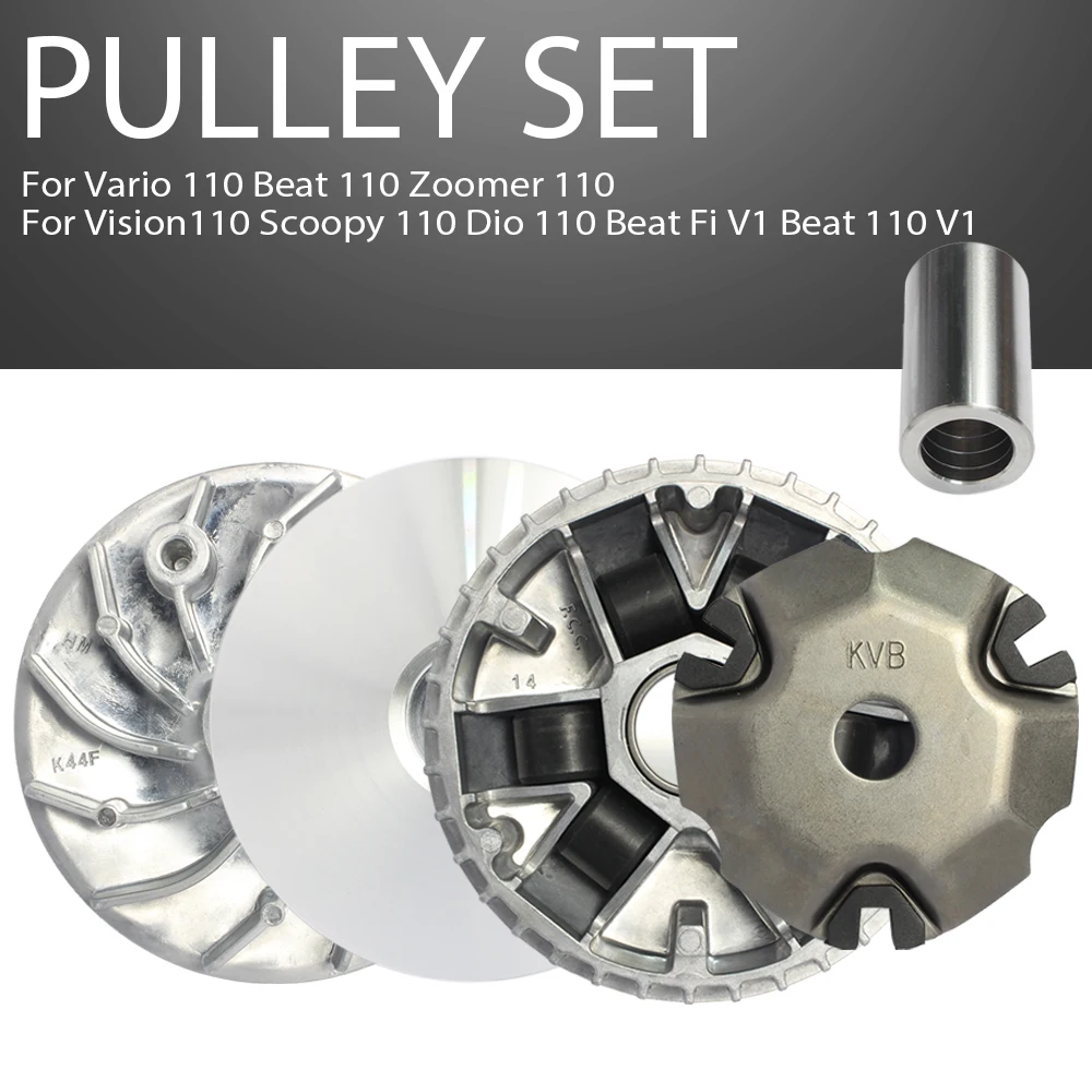 

A-Class Aluminum Pulley Set For Hon da 110cc Scooter Vario Beat Zoomer Vision Scoopy Dio