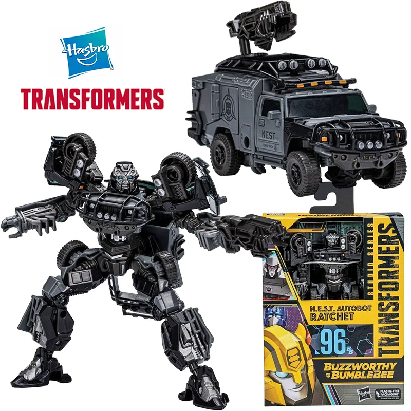 Hasbro Transformers Studio Series SS96BB N.E.S.T. Autobot Ratchet 12Cm Deluxe Class Anime Origineel Action Figure Model Speelgoedcadeau