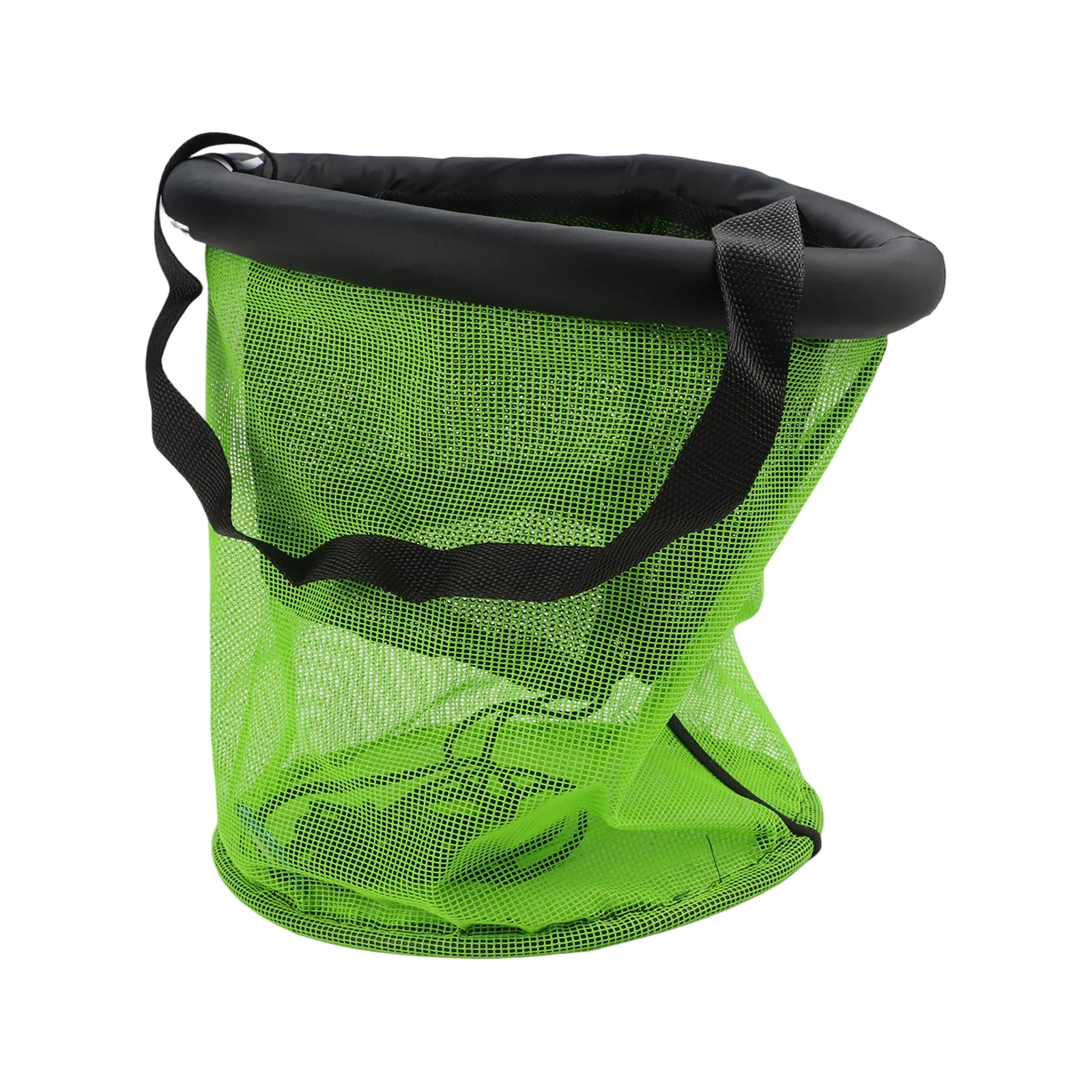 سلة سمك عائمة مستديرة - قطر 25/35 سم قابلة للطي مع طلاء مطاطي شبكة تحت الماء سريعة الجفاف للروبيان الحي #4