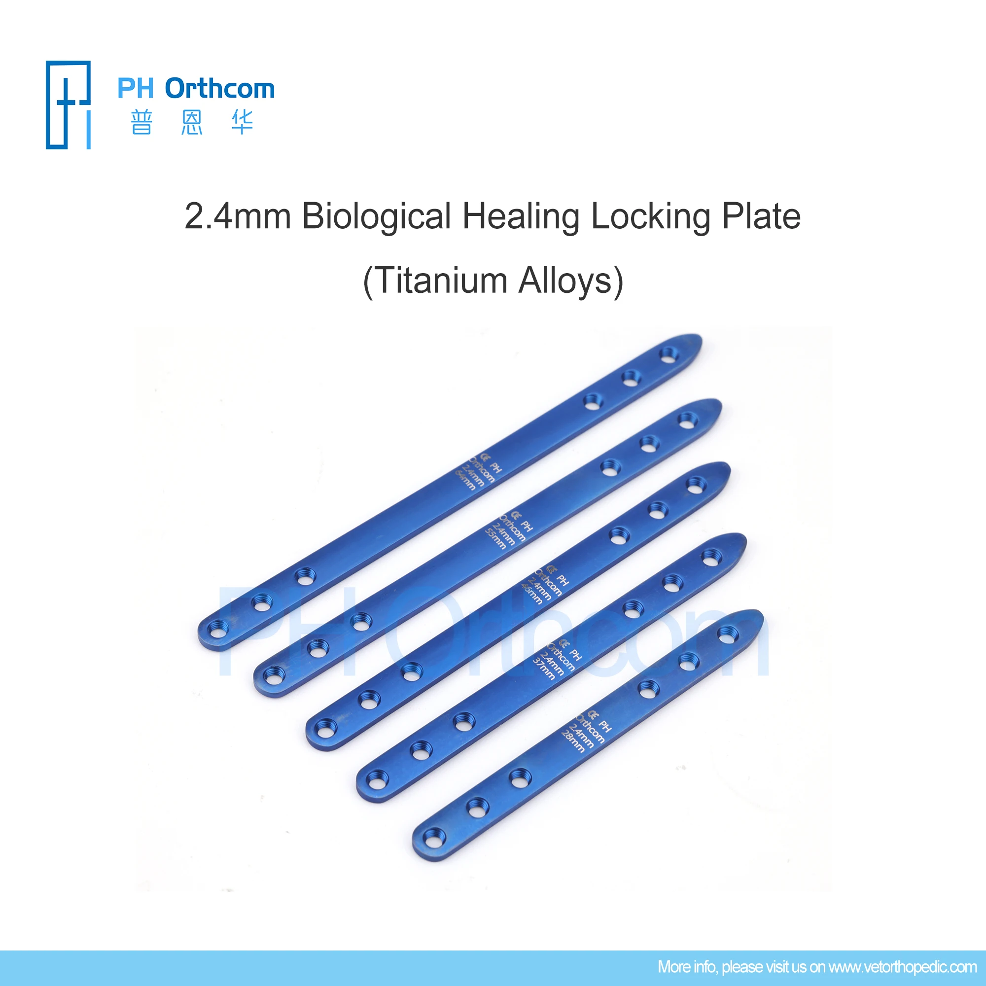 Imagem -03 - Cura Biológica Travando Placas Liga Titanium Instrumentos Cirúrgicos Suprimentos Médicos e Equipamentos 2.4 mm