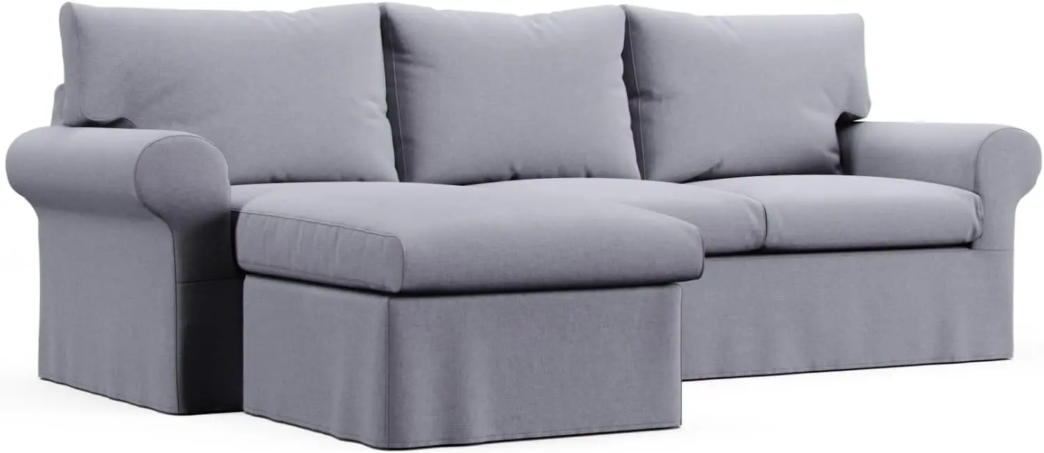 

Custom Ektorp Sofa Cover, Replacement Slipcover for IKEA Ektorp 2-Seater with Chaise