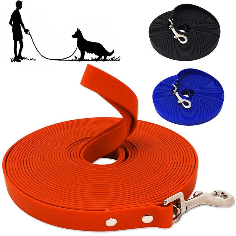 Wasserdichte Hundeleine, lange PVC-Haustierleinen, leicht zu reinigendes Seil für kleine, mittelgroße und große Hunde, Walking-Trainingskabel, 3 m,