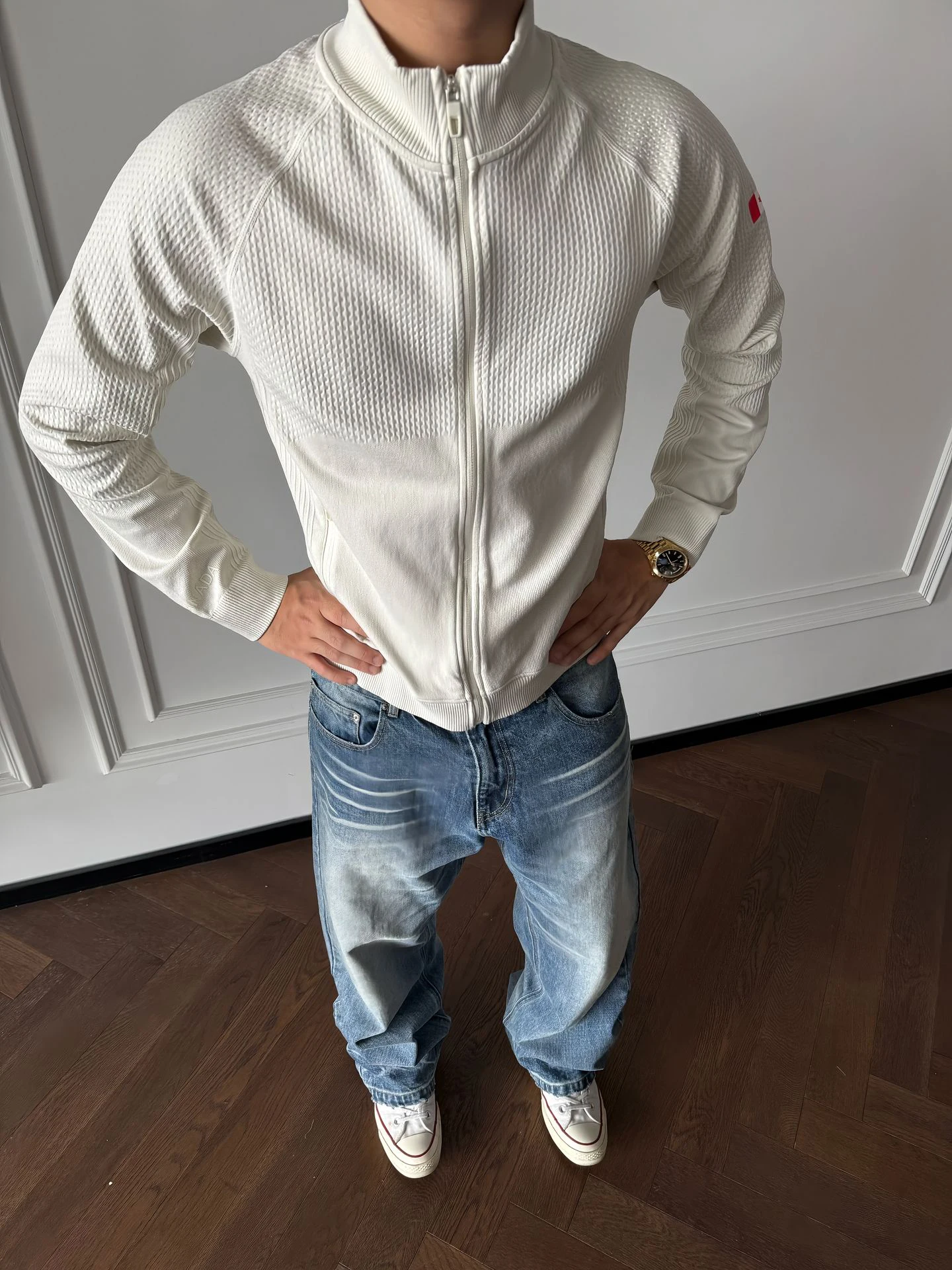 

Spring Autumn Lulu Jaet Fitn ort Sve Long Zipper Stand Collar Outerwear Men's Slim Fit Cotton Polyester Fiber