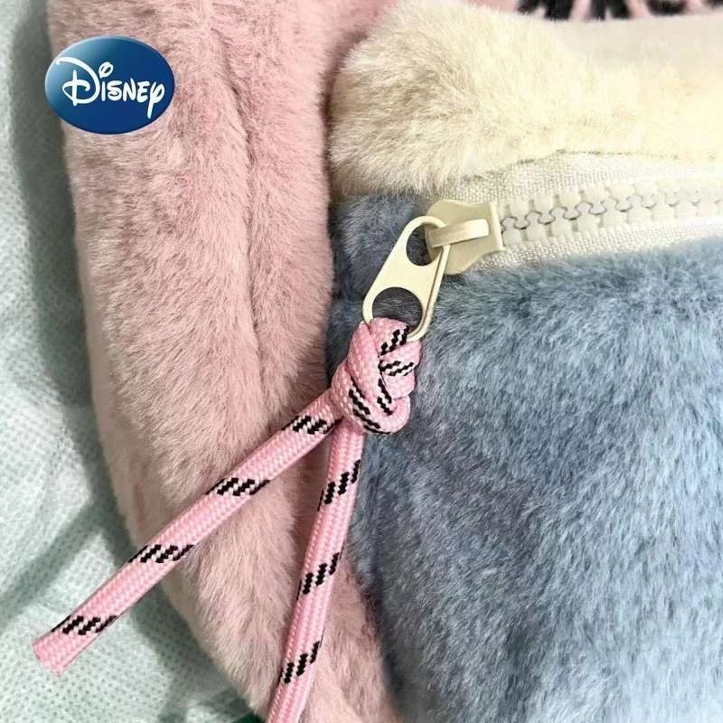 Disney Stitch-Mochila De felpa para niños, Mini mochila Original de marca de lujo, Bolsa Escolar de dibujos animados, alta calidad