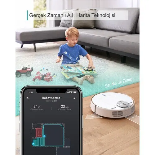 Eufy RoboVac L70 Hybrid Smart Robot Vacuum Cleaner APP application Laser Navigation-Wi-Fi Application Eufy roboVac L70 Robot