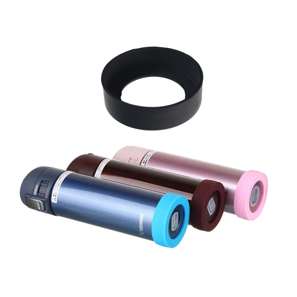

Universal Silicone Protective Sleeve for Glass Water Bottles Black Heat Resistant Anti- Cover for Festivals Hiking