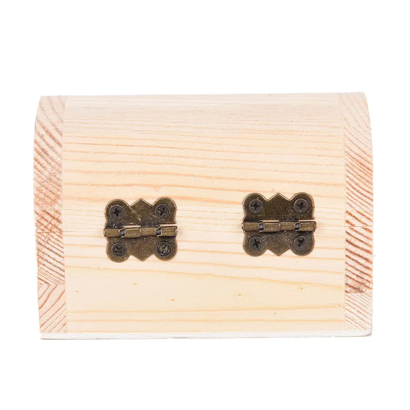 Wooden Arched Box Keepsake Vintage Treasure Chest Wood Jewellery Storage Box For Wedding Christmas Gifts Kitchen Cabinet Storage