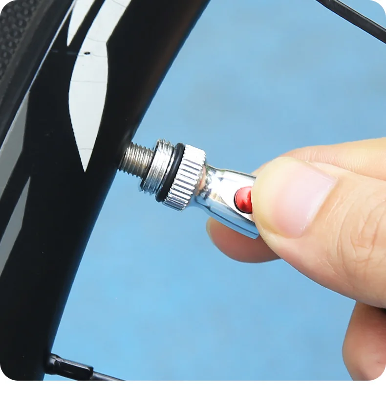 CXWXC Mini-Fahrradpumpe, max. 160 psi, tragbar, Schrader, Presta-Ventil, Luftpumpe, Aluminiumlegierung, Radfahren, versteckter Schlauch, Reifen, Handluftpumpe – Detail 24
