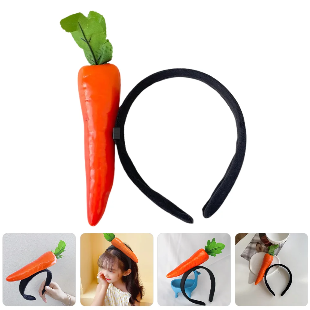 Carrot Headband Cosplay Headpiece Headdress Cute Easter Theme Hair Accessory Photo