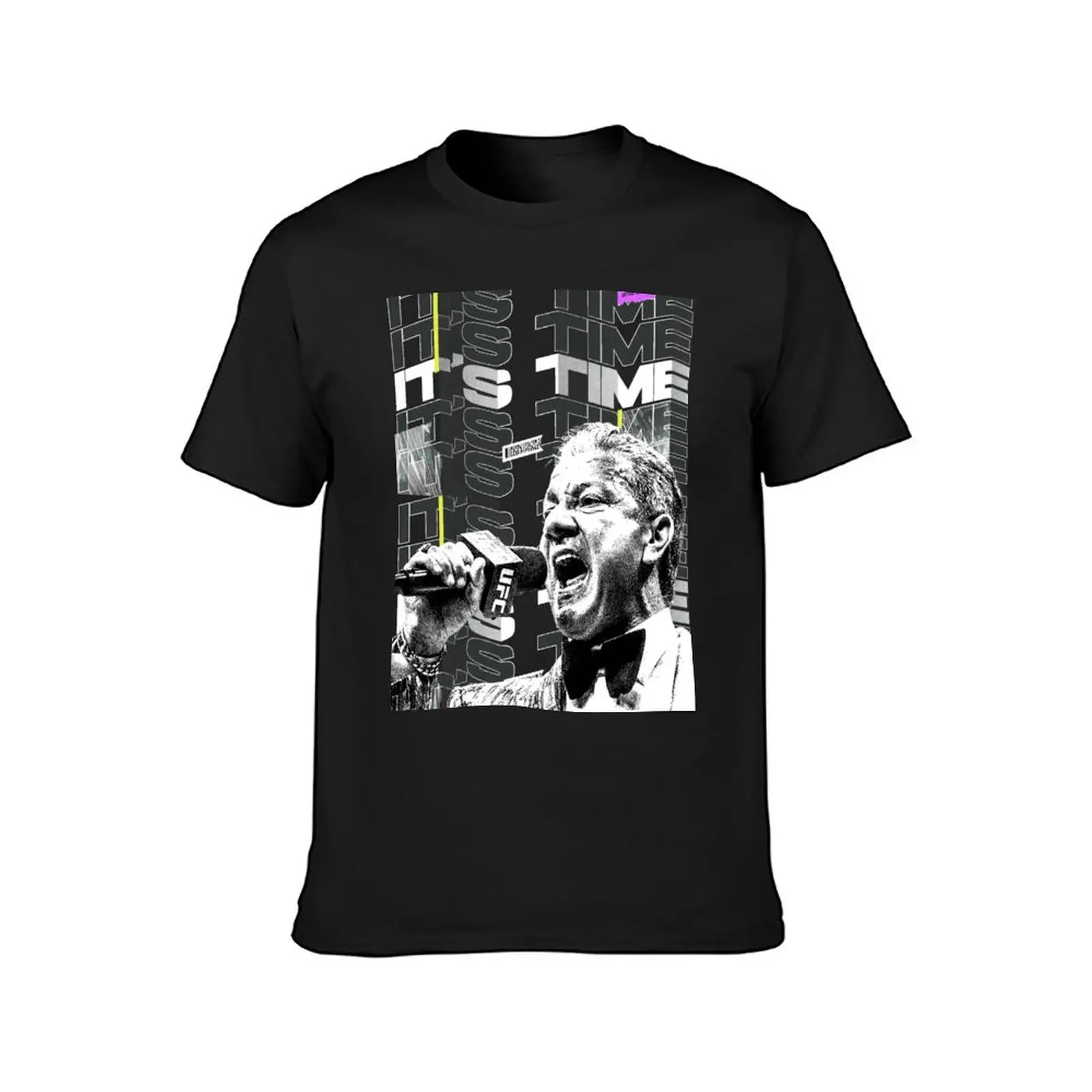 Bruce Buffer It's Time T-Shirt sublime anime funnys fruit of the loom mens t shirts