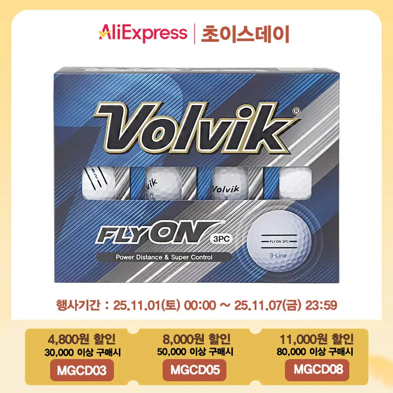 Volvik Flyon 3-teilige 3-strängige Golfbälle, 12er-Pack