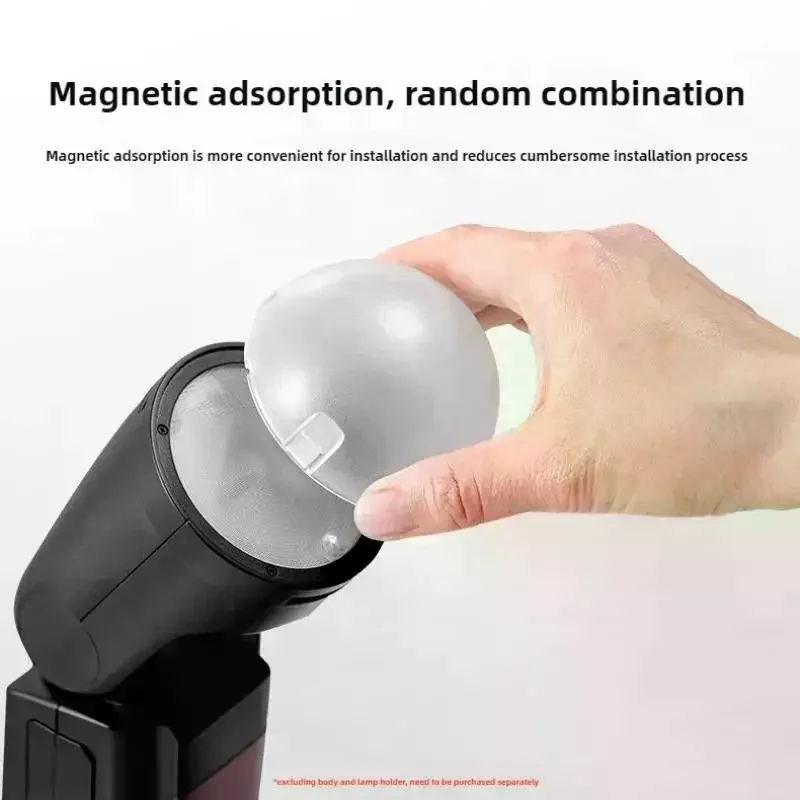 Dome Diffuser Replacement Soft And Bright Light Effect Magnetic Dome Diffuser Adsorption Round Flash Head For V1/S-R2 AK-R11