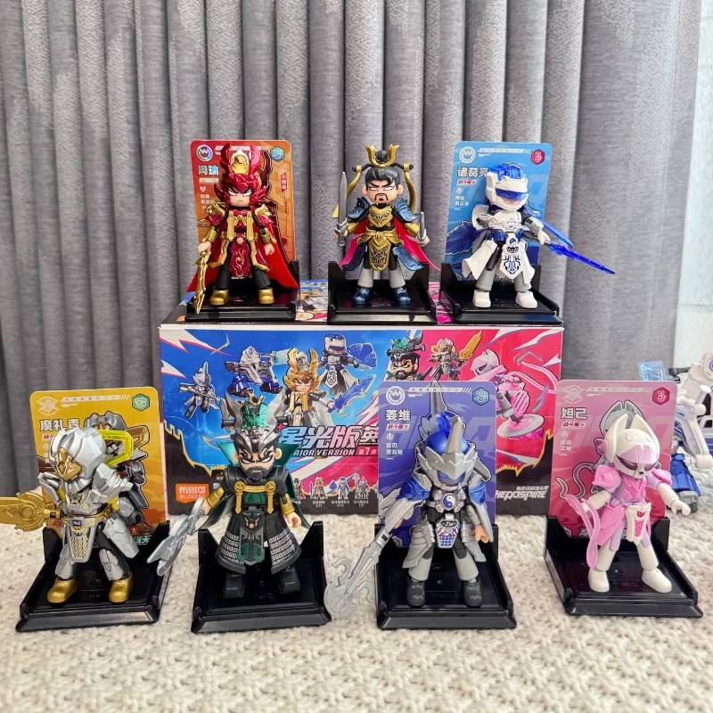 정품 블로키즈 히어로즈 언리미티드 스타라이트 에디션 V7 블라인드 박스 블록맨 가라지 키트 모델 장식품 서프라이즈 선물 장난감