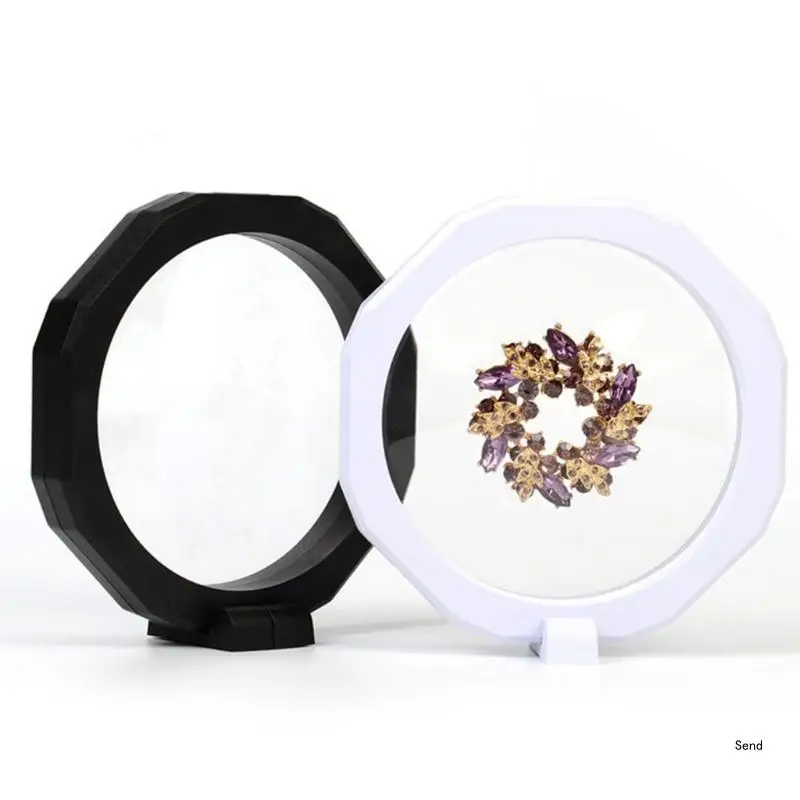 6pcs/set Suspense Jewelry Packaging Boxes 3D Floating Frame Jewelry Display Holder Multifunctional Jewelry Boxes