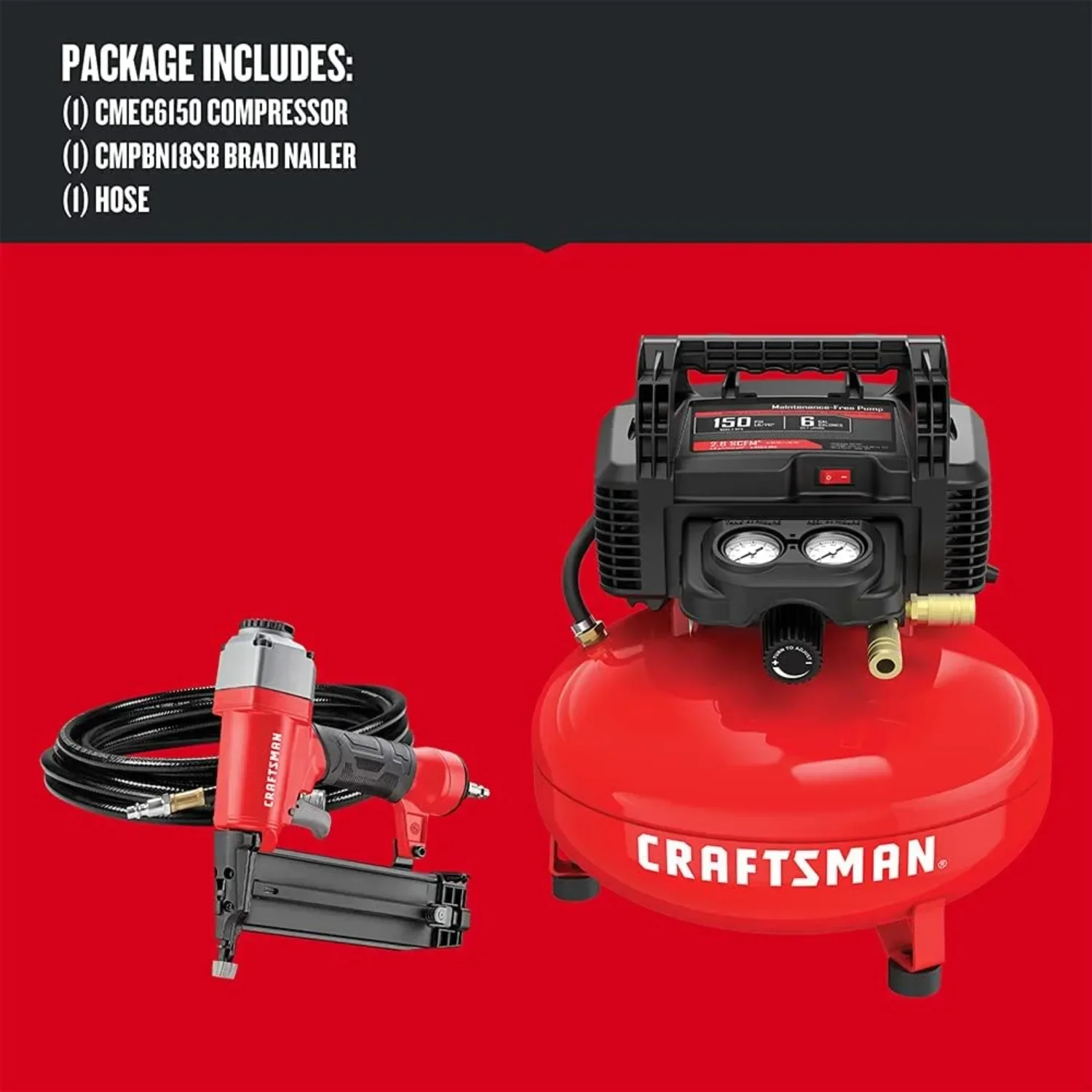 Air Compressor Combo Kit, 1 Tool (CMEC1KIT18) | USA | NEW