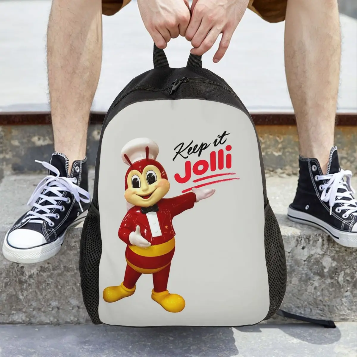 

Jollibee Backpack Daypack Large Capacity Boys Girls BookBag School Bag Shoulder Bags for Men Women