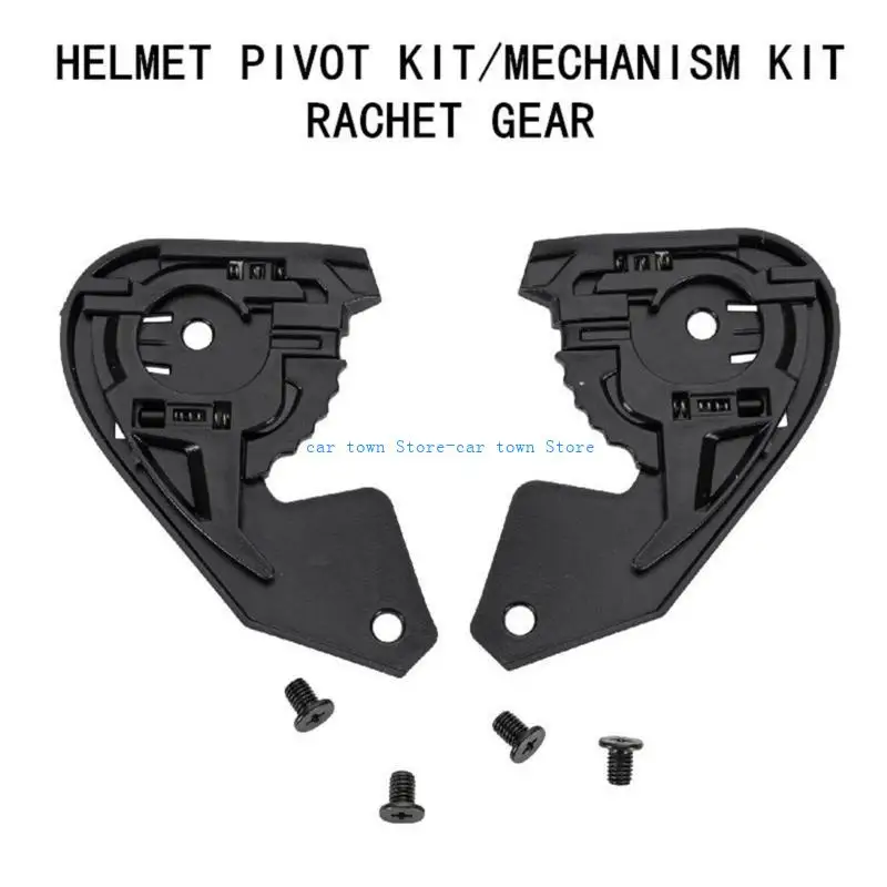 RXJE 1 Pair Helmets Basors Base Plate مع خوذات الدراجات النارية المسمار تواجه قاعدة جائزة الزجاج الأمامي لـ JHM-802 ESACT