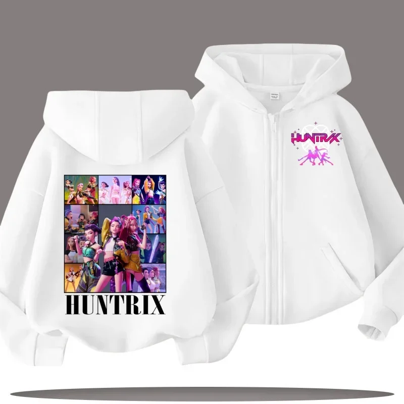 مجموعة شتاء وربيع 2025 الجديدة - سويت شيرت بقلنسوة بلون موحد - الفتيات الساحرات - فضفاض ومريح