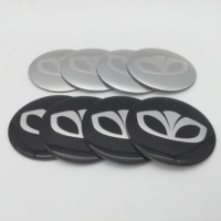 4pcs 3D 56mm for DAEWOO Car emblem Wheel hub Center Cap Badge covers sticker Styling accessories