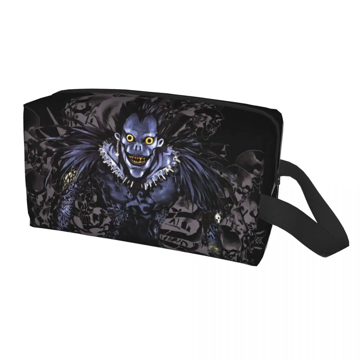 

Custom Cool Death Note Ryuk Toiletry Bag Women Anime Manga Cosmetic Makeup Organizer Lady Beauty Storage Dopp Kit Case