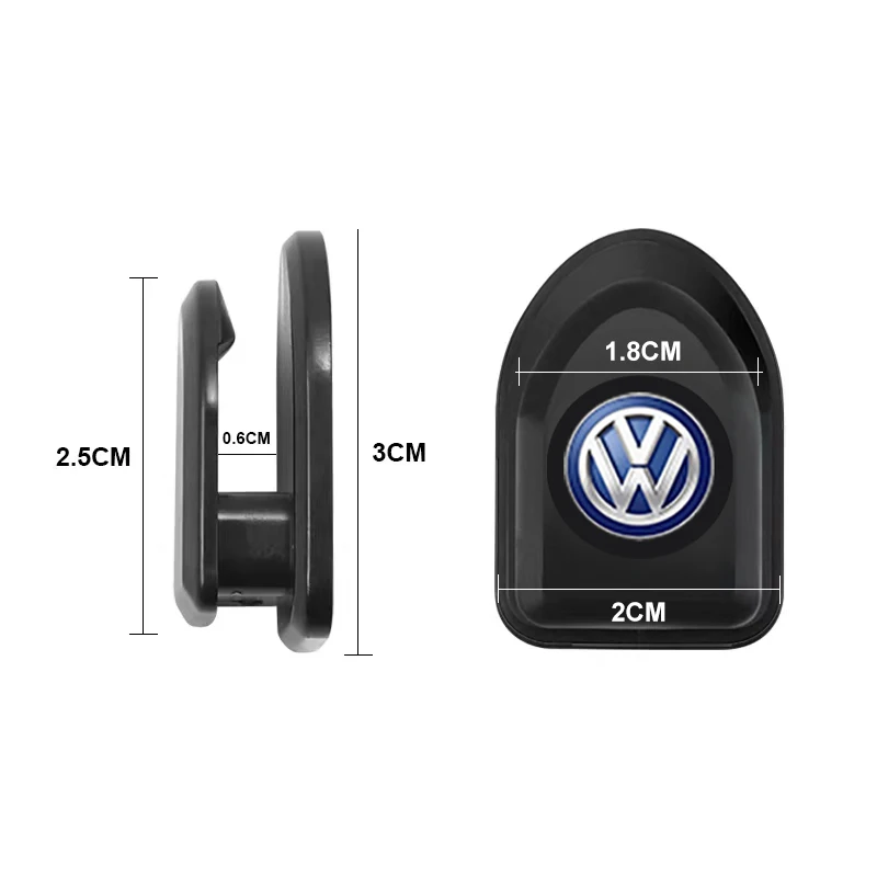 Car Hooks Self Adhesive Mini Storage Hooks For Volkswagen VW Scirocco Beetle CC Touareg T-ROC Golf  Atlas Jetta Sharan Passat