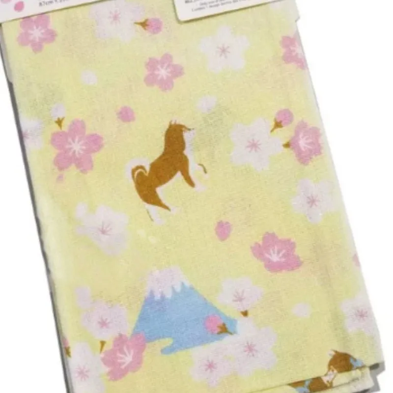 Japanese Cotton Sweat Towel 87*35cm Sakura Cherry Blossom Kendo Headband Samurai Decor Wrapping Cloth Multi Pattern Small Size