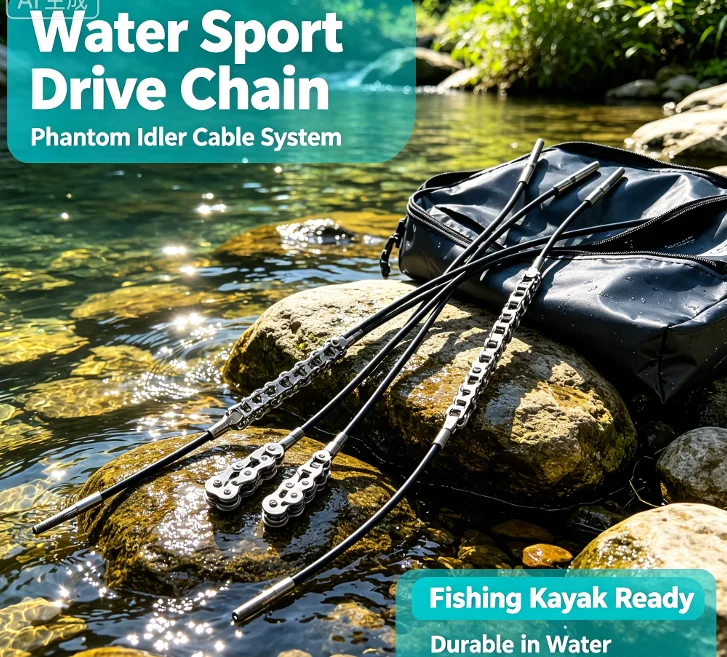 Phantom Drive Idler Cable Chain Fit Pedal Kayak System Durable Steel Pull Cable Kayak Repair Parts