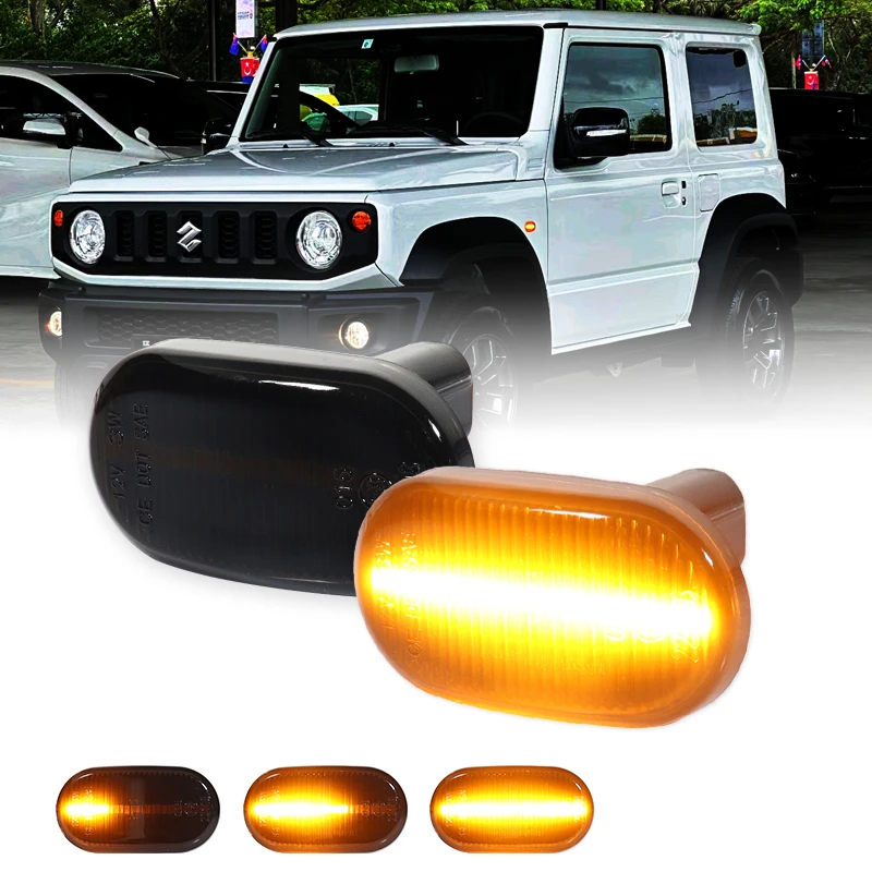 

2PCS Super Bright For Suzuki Jimny JB64W Sierra JB74W JB23W Lapin Carry Truck LED Turn Signal Light Flashing Side Repeater Lamp