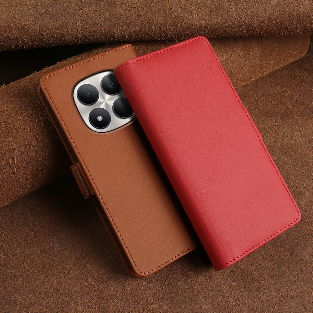 

For Redmi A7 Pro 4G 15A 12C 13C 14C A3 A3x A5 Turbo 5 Max Redmi Note 13 14 15 Pro Plus 14S Premium Leather Flip Case Phone Cover