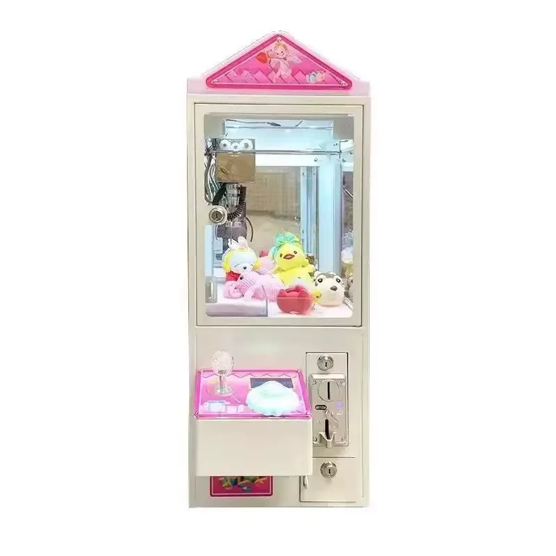 Customize The Appearance Mini Claw Prize Machine Coin-Operated Metal Cabinet for Arcades/Gift Shops Featuring Doll Crane Machine