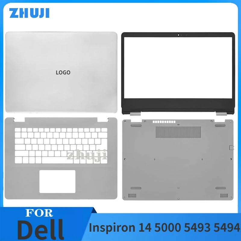 

New Original Top Case For Dell Inspiron 14 5493 Laptop LCD Screen Back Cover Front Bezel Palmrest Bottom Case Upper Cover 0638V6