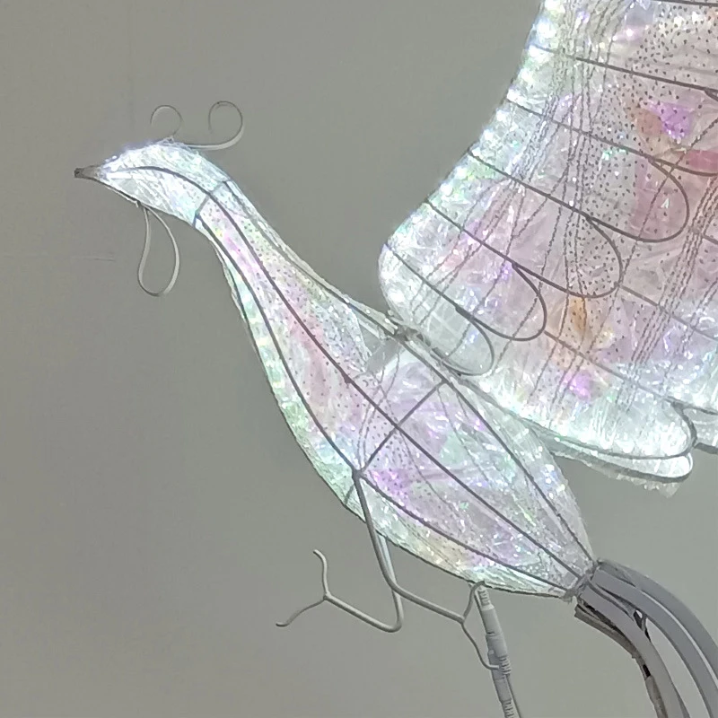 BERTH  Modern Phoenix Wedding Lantern Area Props Street Lamp LED Stage lighting Festival Atmosphere Background Decoration