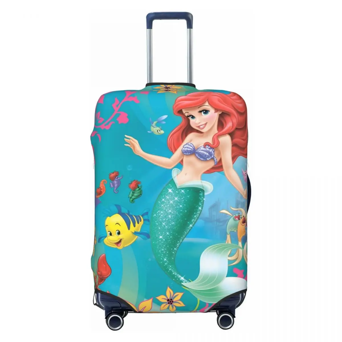 

Little Mermaid Ariel Cartoon Suitcase Cover Vacation Useful Luggage Supplies Business Protector