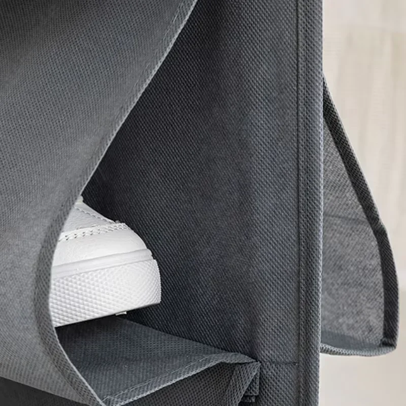 تخزين الأحذية حقيبة للحمل 12 مقصورات تخزين الأحذية حقيبة للحمل خزانة المنزل غير المنسوجة متعددة الطبقات تخزين تخزين حقيبة الأحذية #5