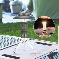 LED Camping Lantern Outdoor Light Rechargeable Vintage Lamp Waterproof Hanging Lamp Compact Camp Lantern for Traveling Fishing