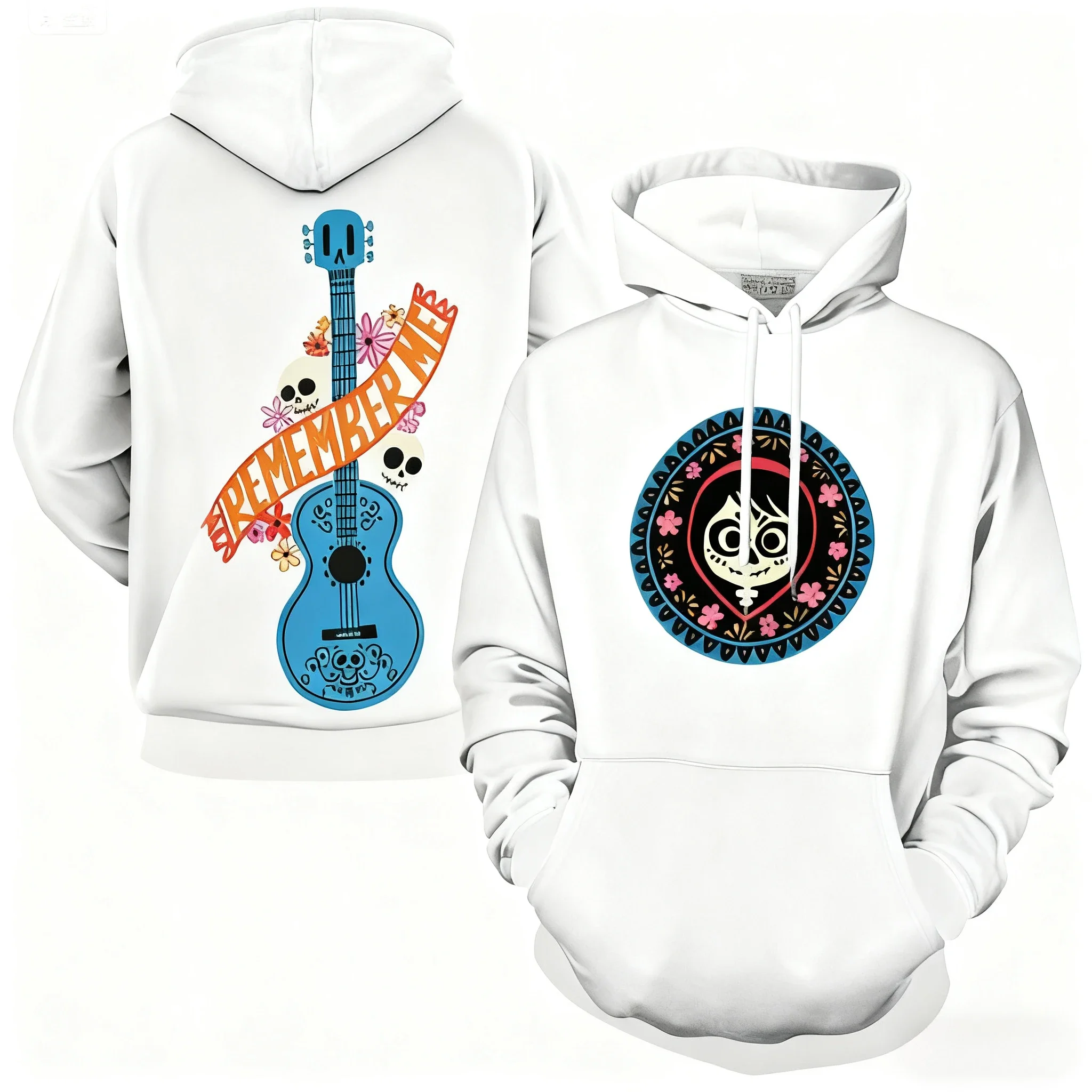 COCO سترة هوديي هدية عيد الهالوين السعيدة ألياف البوليستر أعلى 3D المطبوعة نمط الجمجمة الرجال الملابس هوديي بابي