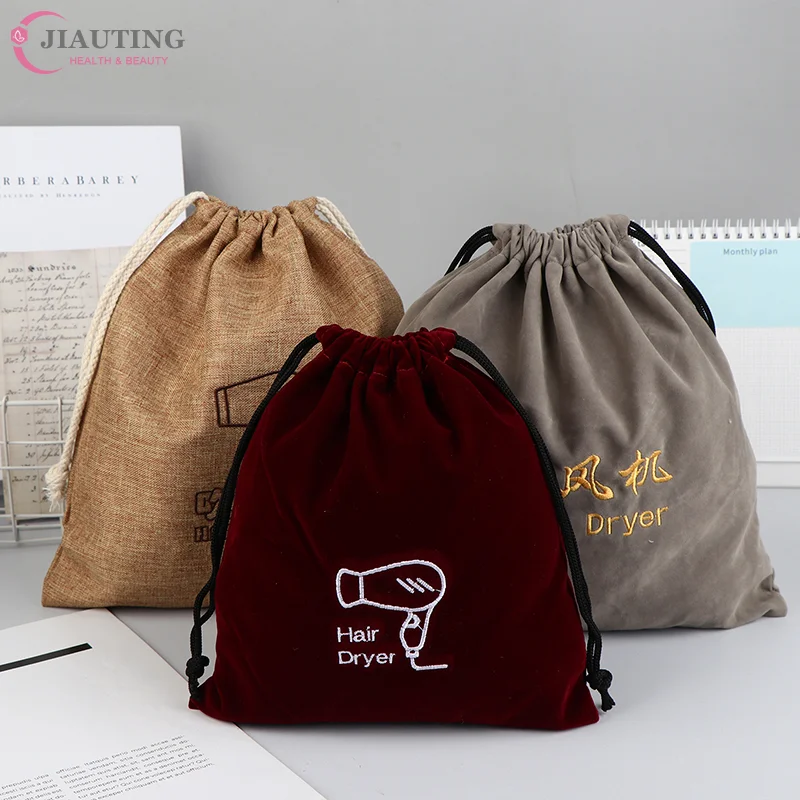 

Hair Dryer Cloth Bag Hair Diffuser Hair Dryer Bag Drawstring Closure Cover Cloth/Flocking Storage Belt Mouth Drawstring Dust Bag