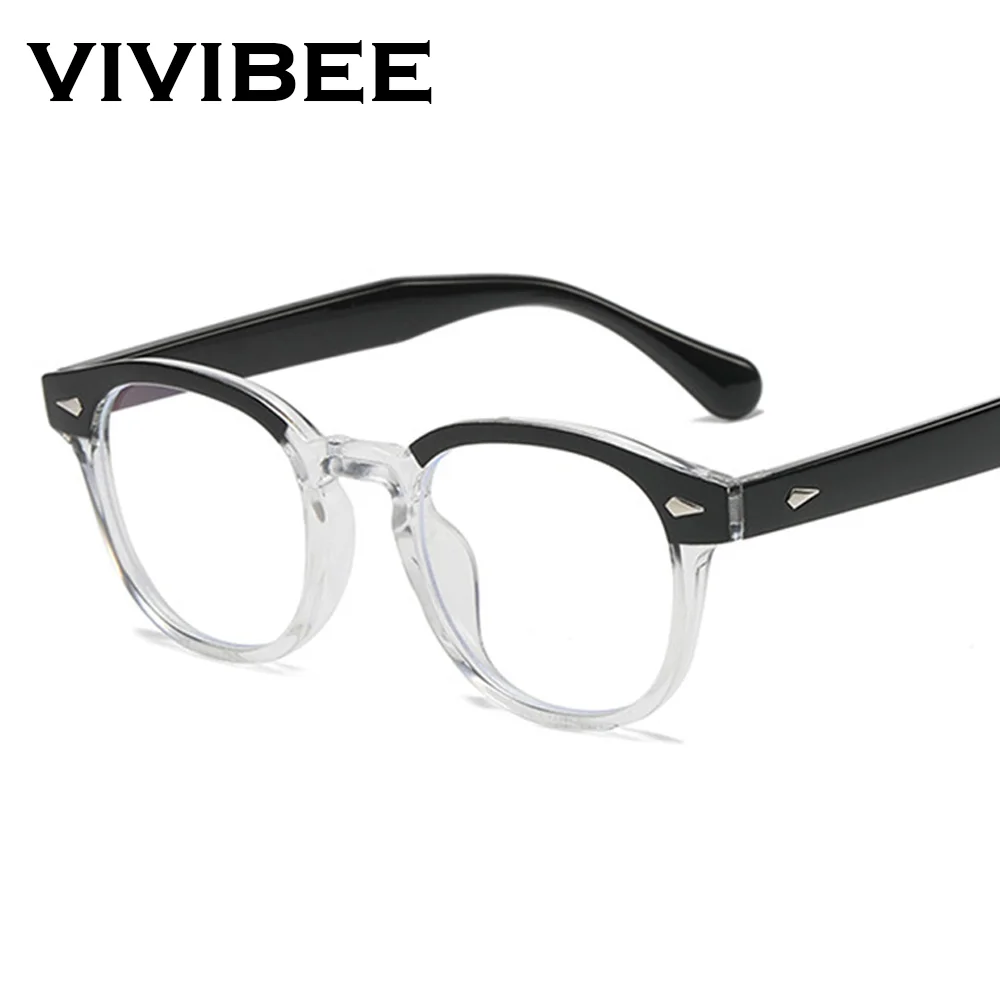 Gafas clásicas cuadradas con bloqueo de luz azul y negra para hombre, montura de gafas con lentes de grado cero, Vintage, transparente, para mujer, 2025