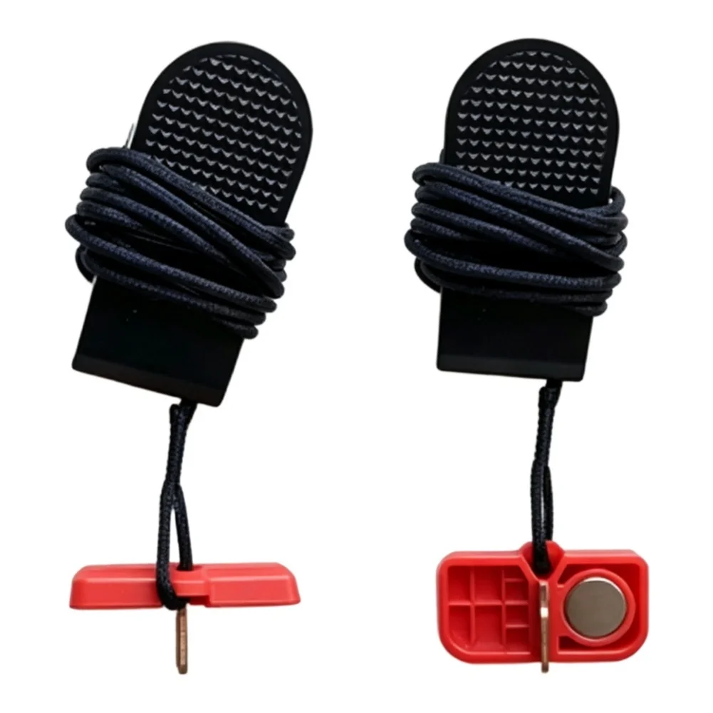 2 Piece Treadmill Safety Key Set Round Socket Insert 40x23mm for Treadmill Console Slot and Belt Stop Function