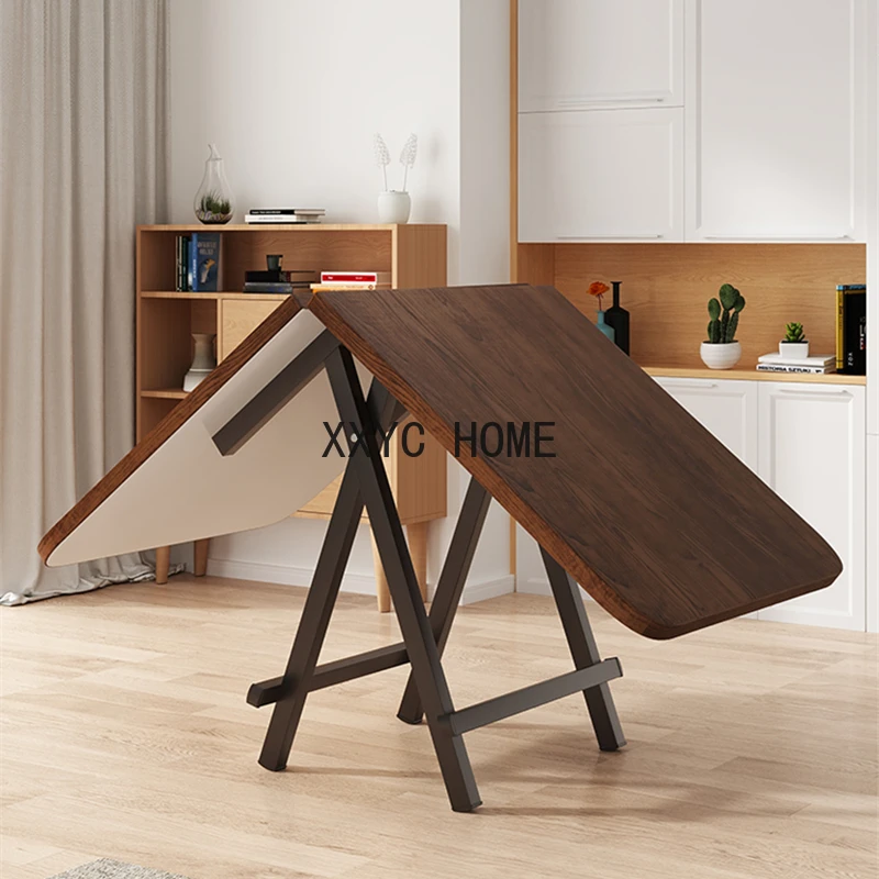 Portable Retro Dining Tables Folding Coffee Design Nordic Living Room Table Simple Japanese Esstische Kitchen Furniture YX50CZ