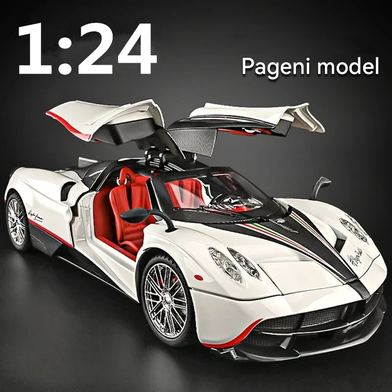 

1:24 Pagani Huayra Dinastia Alloy Sports Car Model Simulation Diecasts Metal Toy Racing Car Model Sound and Light Childrens Gift