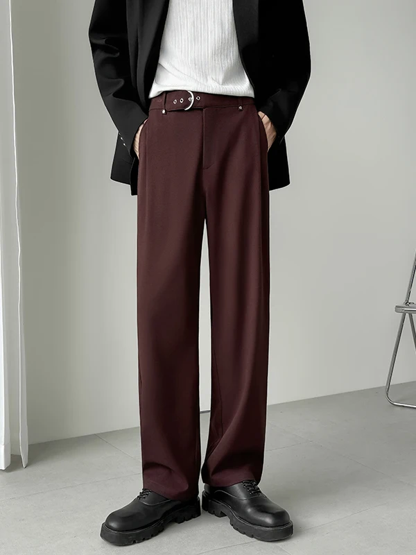 

Повседневные прямые мужские брюки, осенние новые модные тяжелые брюки для отдыха West, молодежные Vitali Sle Body ape Hig...