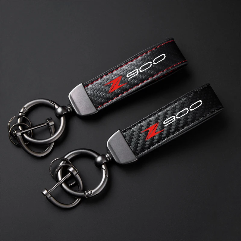 High-Grade leather Motorcycle Keychain Holder KeyringFor Kawasaki Z900RS Z900 Z900ABS 2017 2018 2019 2020 2021 2022 Accessories