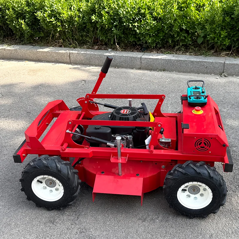 Customized Rc Lawn Mower Robot Snow Plow Snow Blade Lawn Mower Crawler Zero Turn Remote Mini Smart Robot Gas Lawn Mower