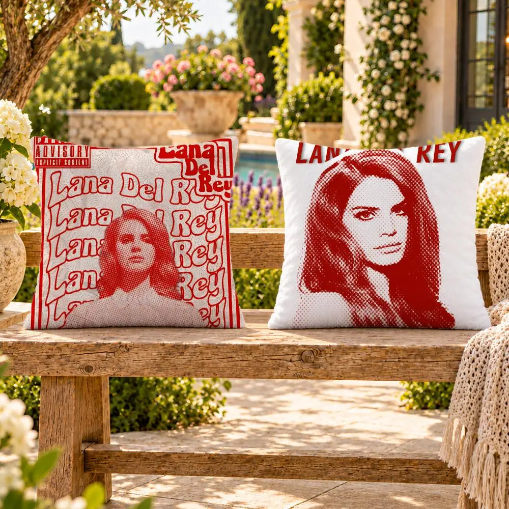 Singer Dream Pop Lana Del Rey Cushion Cover Soft Plush Throw Pillow Cover Washable Sofa Bed Patio Chair Home Decor