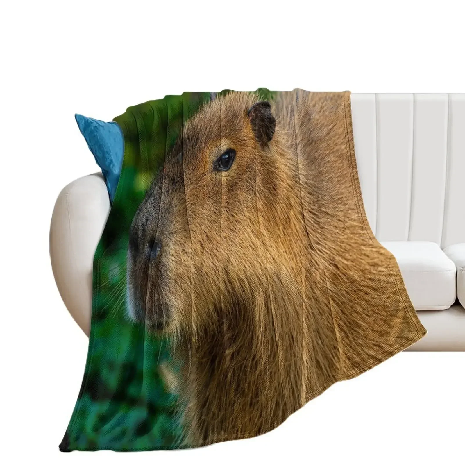 

Capybara deep in thought Throw Blanket Heavy Giant Sofa Sofa Throw Bed Blankets