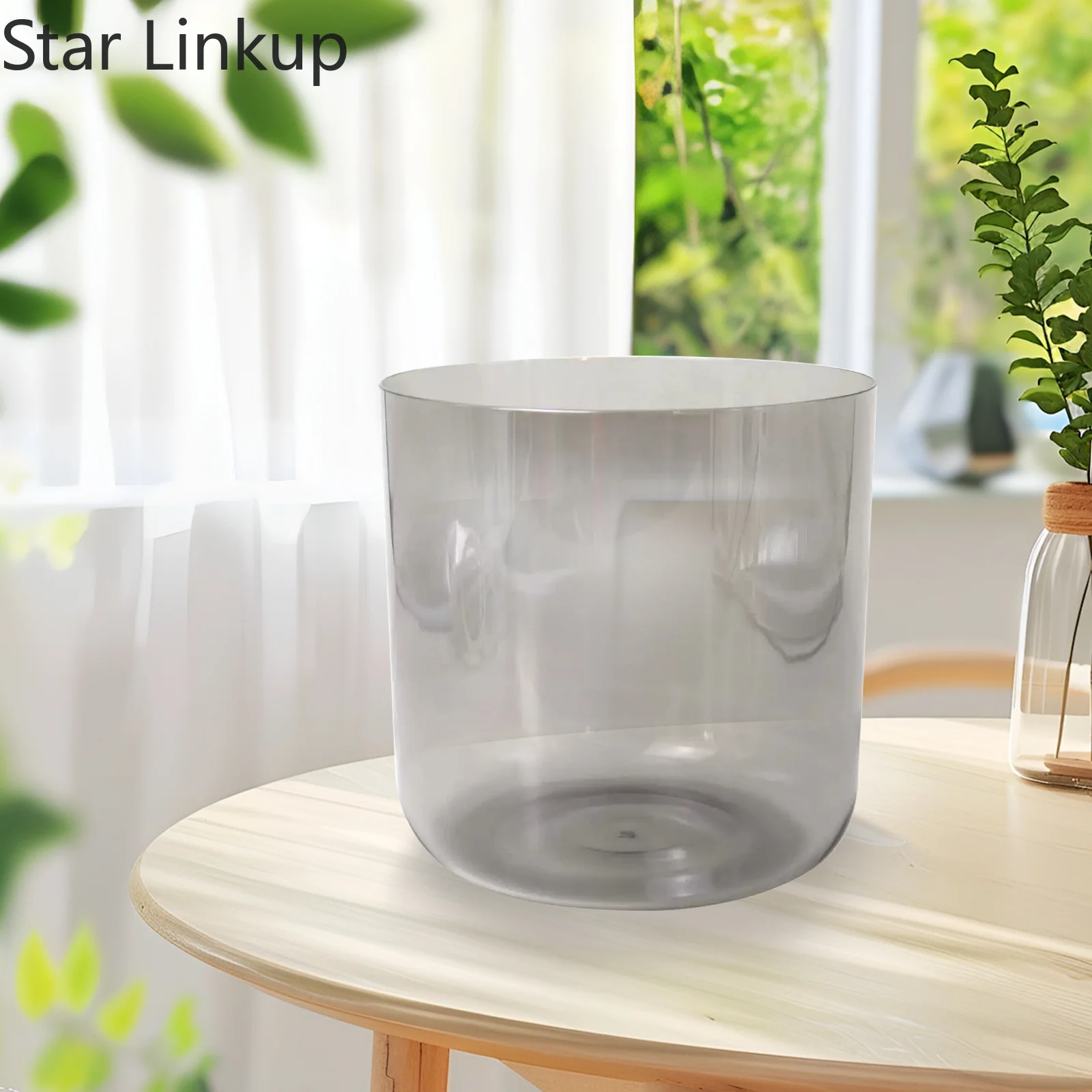 Star Linkup 6 Inch Black Transparent Clear Quartz Crystal Singing Bowl delivers pure, long-lasting resonance for professional sound therapy and peaceful meditation practice. It helps balance bodily chakras