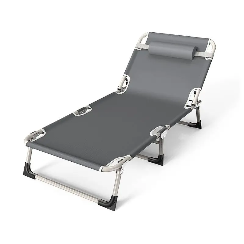 Multifunctional folding bed, office lunch break, single bed, lunch break, portable camp recliner, household escort bed