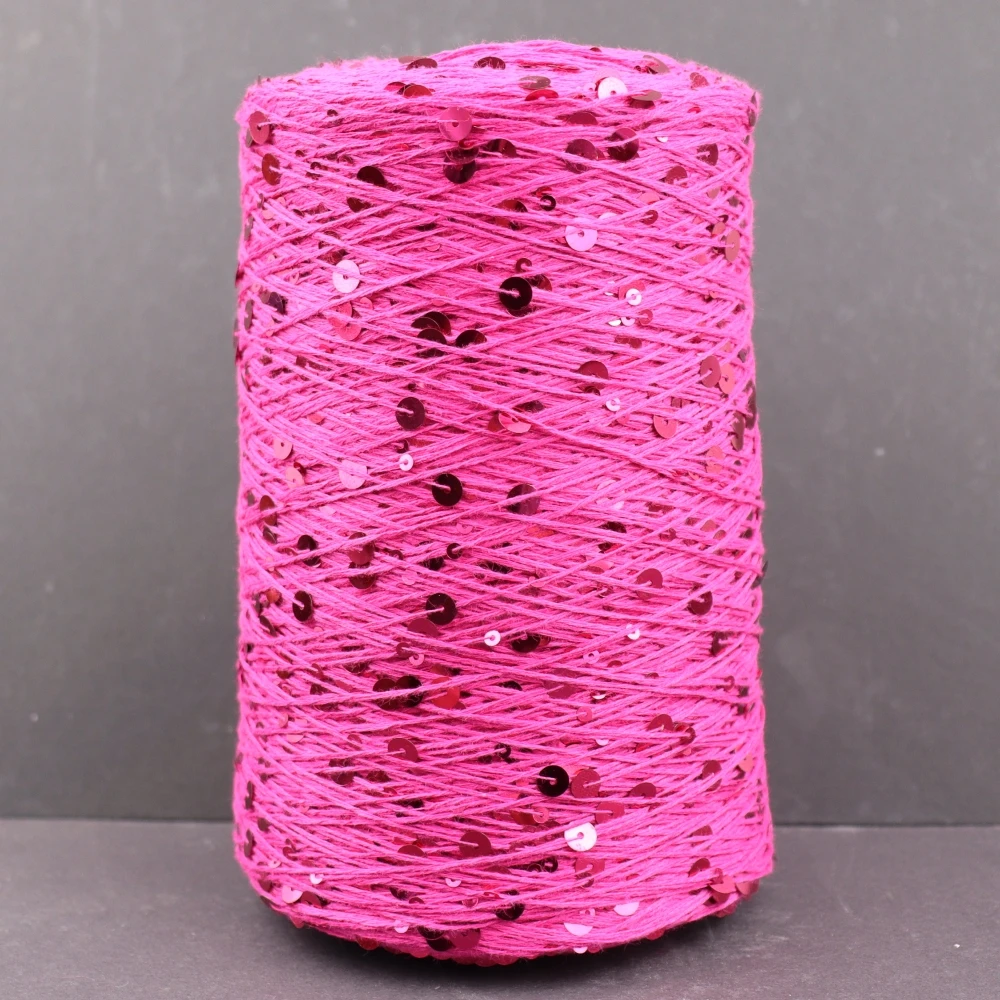 

300 г/900 м 100% хлопчатобумажная пряжа 3 мм + 6 мм специальная пряжа с блестками DIY аксессуары для одежды тряпичная кукла пряжа для вязания пряжа